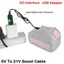 Cáp tăng cường NOTE1 5V sang 21V, Cáp sạc pin 21V giao diện DC chuyên dụng, Bộ sạc pin USB chuyển đổi tăng cường cho các ứng dụng sạc và thay thế pin