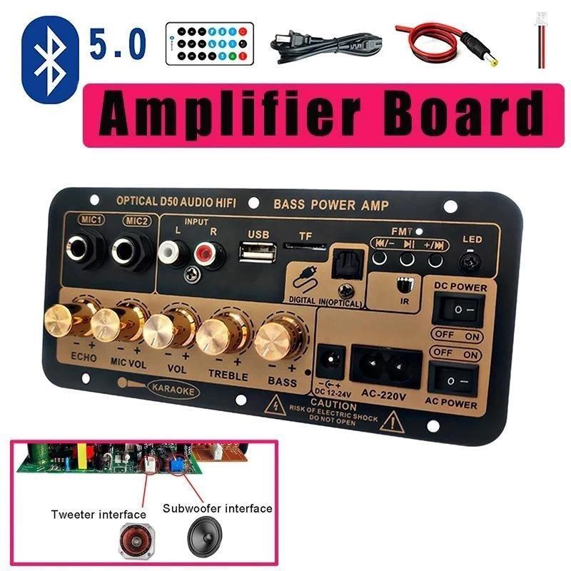 Bán chạy【HCM/24H】Bo mạch loa D50 Bluetooth 4.2 30-120w cho Loa gia đình, Karaoke DIY, Bộ khuếch đại âm thanh