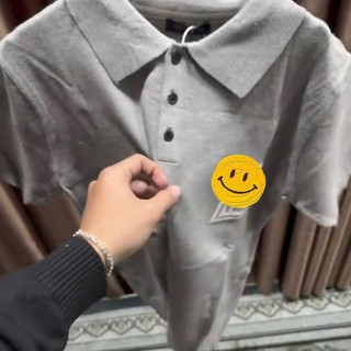 Áo Polo Thêu Logo Lệ Vy (Chuẩn Chữ) Double - Six Áo Phông Len Dày Dặn Co Giãn .