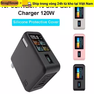 SNUGHOUSE Bảo Vệ, Silicon Màu Trơn Chống Bụi, Vỏ Bảo Vệ Chống Sốc Mềm Di Động Chất Lượng Cao Cho CUKTECH 10 Ultra GaN Sạc 120W Du Lịch