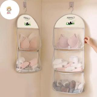 TWE Quần Lót Túi Bảo Quản Treo Tường Túi Lưới Thoáng Khí Sos Túi Bảo Quản Tủ Quần Áo Tổ Chức Búp Bê Túi Bảo Quản VN