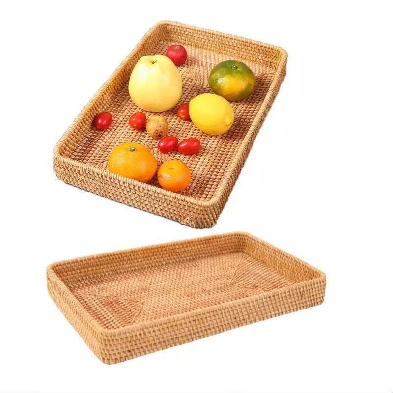 Khay Mây Tre Đan 3 Món – Decor Nhà Cửa