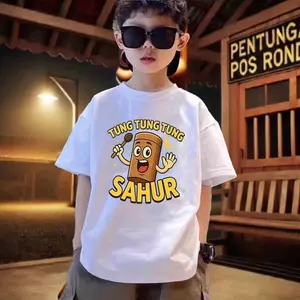Áo Thun Tay Lỡ, Kích Cỡ 90-150, Thời Trang, Thoáng Khí, Màu Sắc, Vải Bông In Hình