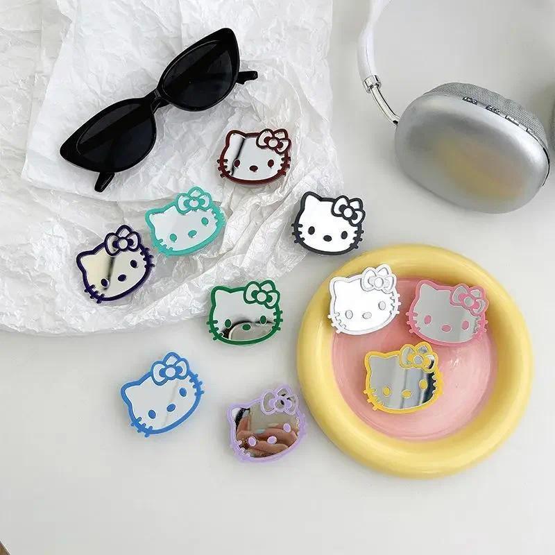 new cute Hello Kitty Phone Airbag Holder Mirror Colored Retractable Phone Stander Stretchable Desktop Sticker Gifts
