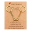 Stay Lovely 1 Cặp Móc Khóa Sáng Tạo Thẻ Lời Hứa Bao Gồm Bất Ngờ Sang Trọng