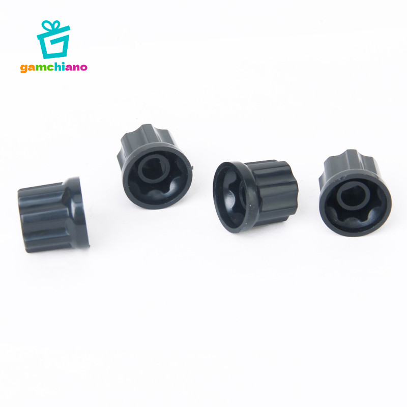Bộ 4 Núm Xoay Điều Khiển Âm Lượng 6 Mm Trục Trong Cho Đàn Guitar Đen