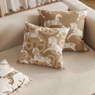 45x45cm Tìm Ánh Sáng Thời Trung Cổ Sang Trọng Retro Gối Pháp Màu Kem Cao Cấp Phòng Khách Sofa Đệm Phòng Ngủ Giường Gối Cao Cấp Cảm Giác 01