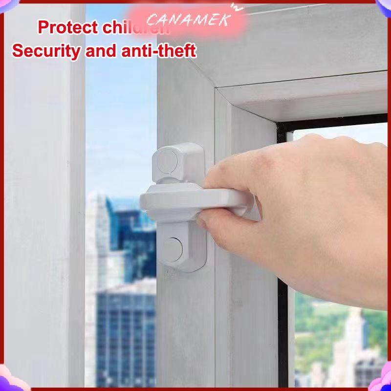 CANAMEK 2 / 3 / 5 Cái T-los Nhựa Upvc An Toàn Cho Trẻ Em Cửa Sổ Cửa Sash Lo Cần An Toàn Tay Cầm Quét Chốt Ban Công Lo CSF