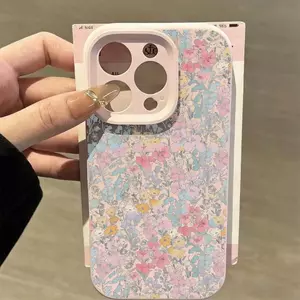Spring hoa cho 17 16pro trường hợp điện thoại iPhone 15 tốt lỗ gạo nếp trường hợp 14 13pro11 mềm trường hợp