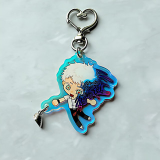 Adorable TSHD Blue Anime Keychain Charms - Hikaru & Yoshiki Pair Design | Magnetic Acrylic for Friends or Couples
