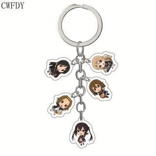 Anime NANA Osaki Keychain K-ON! Arcylic Key Chain Bag Accessories 5 in 1 Pendant Jewelry Decoration for Women Men Birt