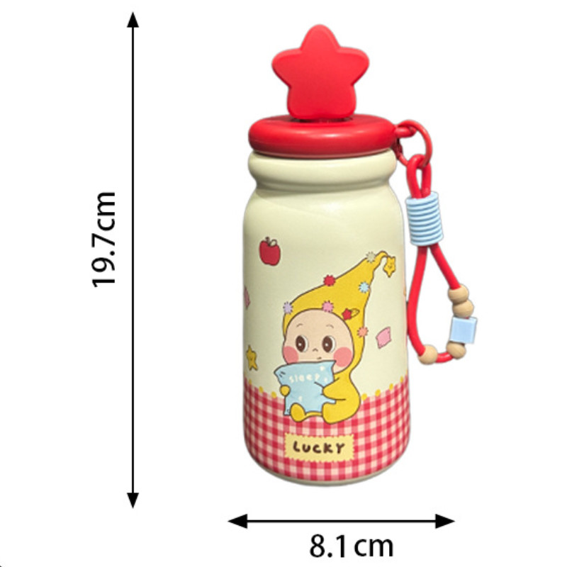 ST2 TWINKLE TWINKLE Cốc Cách Nhiệt Hoạt Hình Gốm Inox Bên Trong Lót Cốc Nước Cho Học Sinh TS2