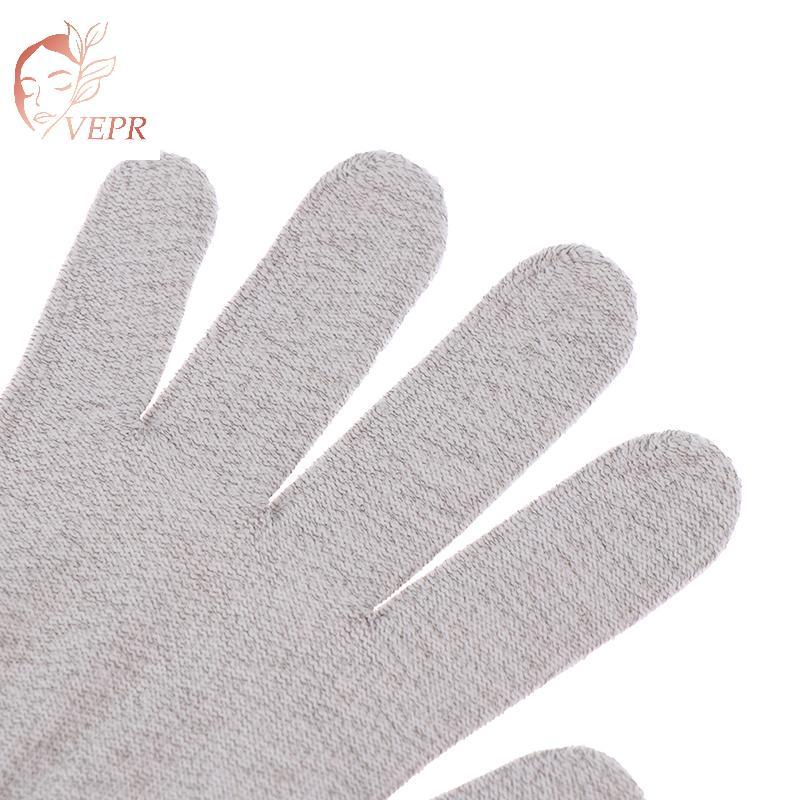 Nhang 1 Cặp Găng Tay Điện Cực Sợi Bạc Dẫn Điện Miếng Lót Massage Điện Trị Liệu vn