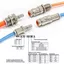 NOTE1 1 Khớp nối nhanh, KK2P / KK2S-04H-06H-04E-06E-06E Ống PU Đầu nối nhanh, Ống nối ống một chiều bằng khí nén bằng đồng thau