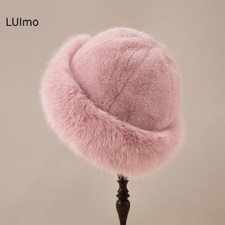 Mũ lông cừu cho nữ, lót ấm áp, chất liệu lông tơ người cá