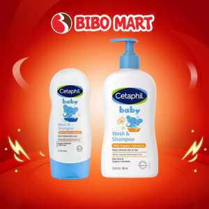Sữa Tắm Gội Dưỡng Ẩm Dịu Lành Cetaphil Hương Hoa Cúc Hữu Cơ Cho Da Nhạy Cảm Của Bé 400ml - Bibomart