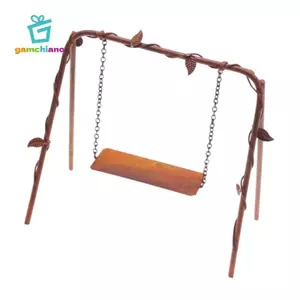 Gamchiano Nhà Búp Bê Thu Nhỏ Xoay DIY Trang Trí Phụ Kiện Cảnh Đạo Cụ Ngoài Trời 1 / 12 Mini Nội Thất Sân Vườn Mô Phỏng Hiên Nhà Xoay
