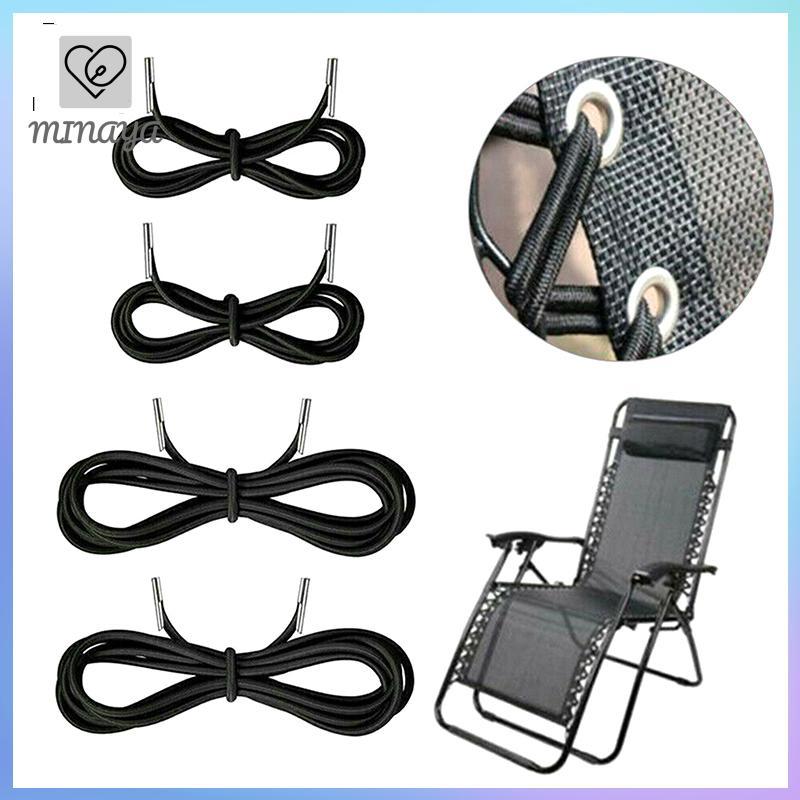 [MINAYA] 4 Dây Đàn Hồi Gấp Ghế Gia Cố Thay Thế Bungee Dây Zero Gravity Recliner Ren Part Lounge Đồ Dùng Gia Đình VN