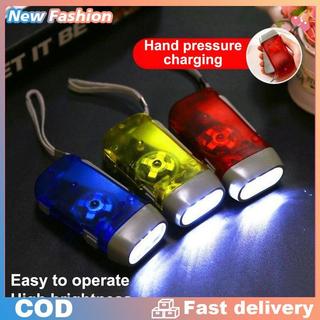 Led tay nhấn Dynamo Crank điện gió lên đèn pin mini tự tạo ra ngọn đuốc cắm trại Đèn Ngoài Trời nhà Nguồn cung cấp