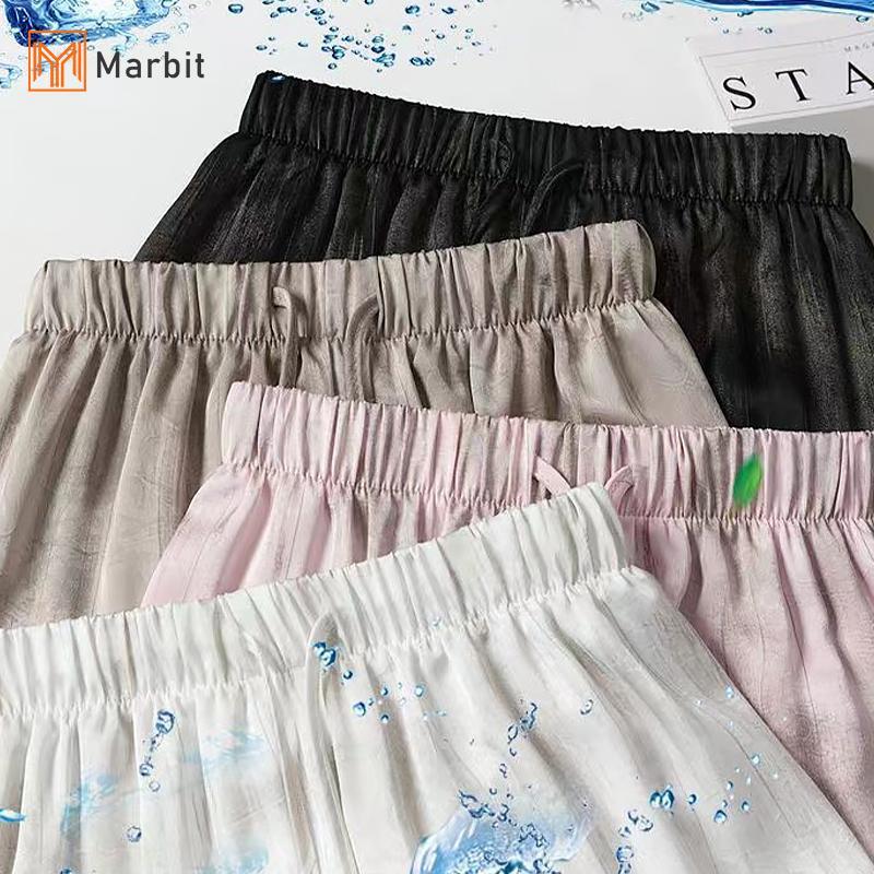 [Mar-T] Tranh mực tie-dye - Quần ống rộng satin dành cho nữ