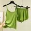 Modal Nhỏ Sling Bộ Đồ Ngủ Nữ Mùa Hè Mỏng Quần Short Sinh Viên Thường Ngày Nhà Quần Áo Ice Silk Vest Bộ Hai Mảnh