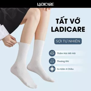 Tất trắng đen trơn cổ ngắn, cổ trung, cổ cao nam nữ LADICARE phong cách basic, chất liệu sợi tự nhiên, thoáng mát