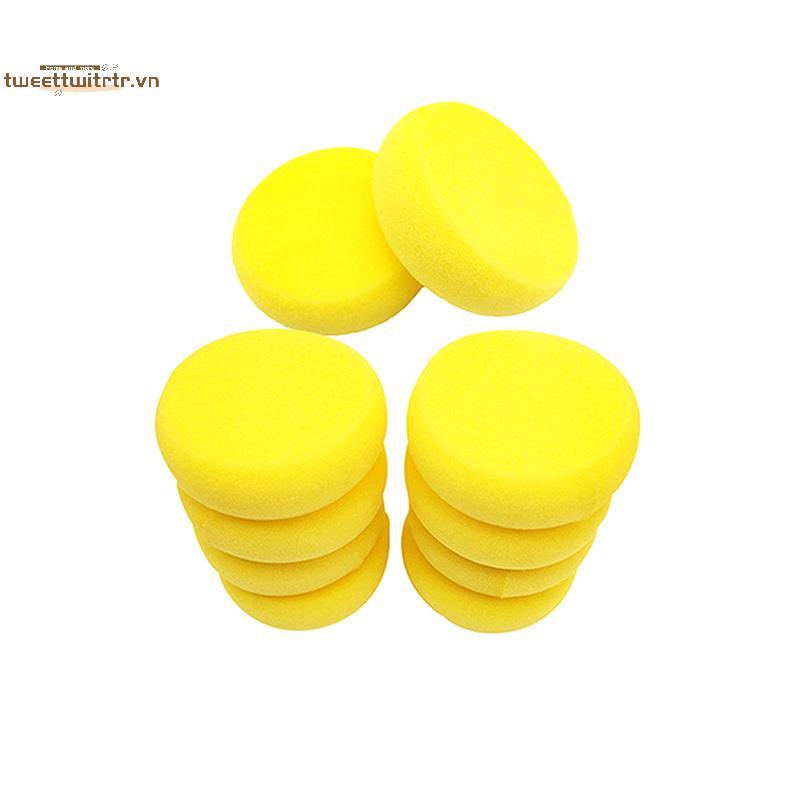TRTR 10 / 20 Cái Hình Tròn Gốm Xốp Ném Nước Thấm Hút Bọt Gốm Điêu Khắc Đất Sét Bọt Làm Sạch Đất Sét Tranh Dụng Cụ VN