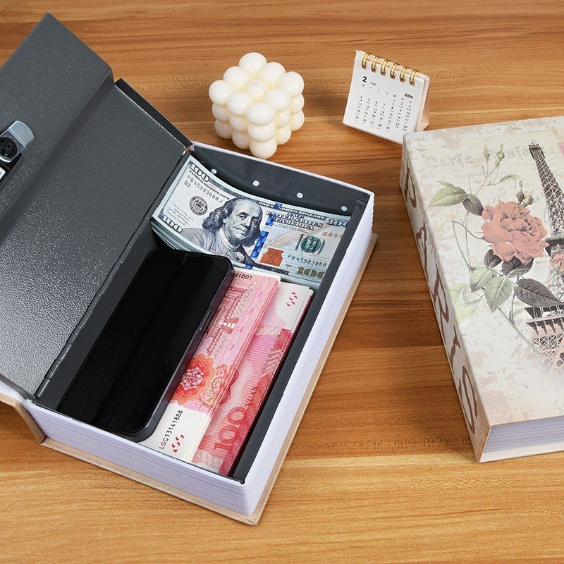 Tủ khóa sách mini cao cấp —— hộp tiết kiệm có khóa mật khẩu, thiết kế tinh tế, an toàn và đáng tin cậy