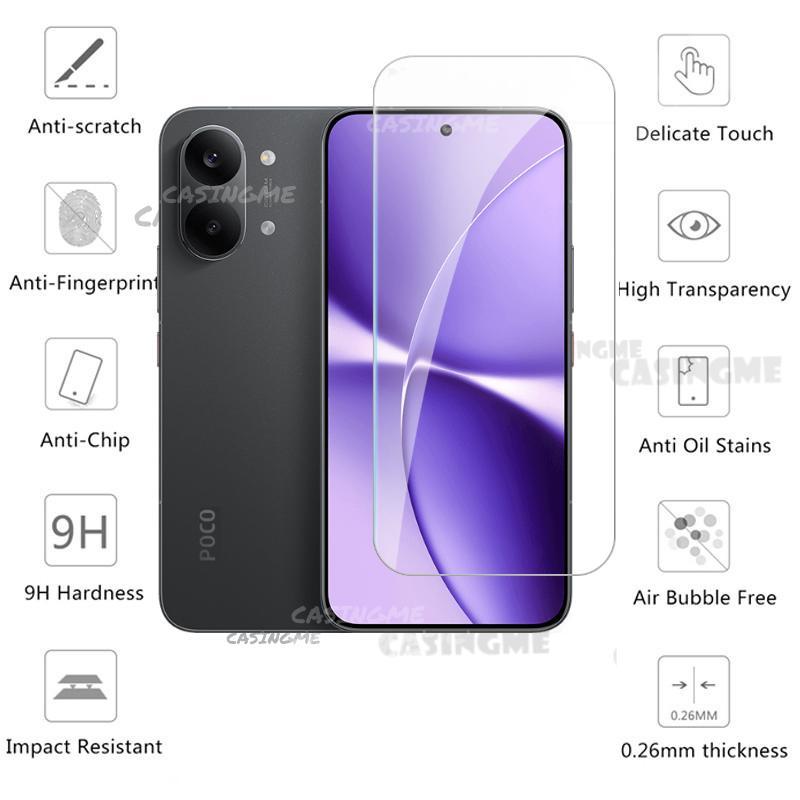 POCO X8 Pro Max 2026 Full Cover Kính Cường Lực Flim Cho POCOX8 X8 POCO X8Pro X8 Pro Max X8ProMax 4G 5G 2026 Phim Trước Mặt Sau Ống Kính Kính Mặt Sau Kính Bảo Vệ Màn Hình Ống Kính Máy Ảnh