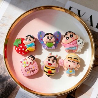 Charm gắn dép: Charm Shin thế giới kẹo ngọt - Set 06 sticker ngọt ngào dễ thương