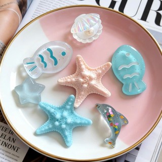 Charm gắn dép : Set charm Đại dương Paste- sao biển- cá- sò đại đương dễ thương