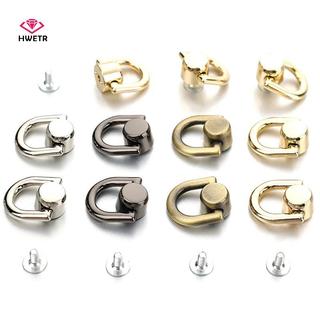 HWETR Phụ Kiện Phần Cứng Hình Chữ D Túi Nhẫn Kẹp Bên Bule Kim Loại Bule Túi Xách Dây Xích Tay Cầm Kết Nối Túi Dây Đeo