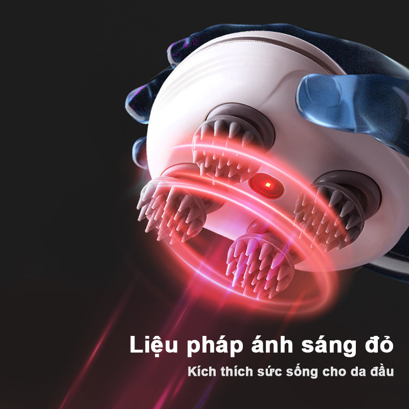 Máy Massage Đầu Cầm Tay Mini Cao Cấp – Chống Nước IPX7 ,  Kích Thích Mọc Tóc , Thư Giãn Da Đầu