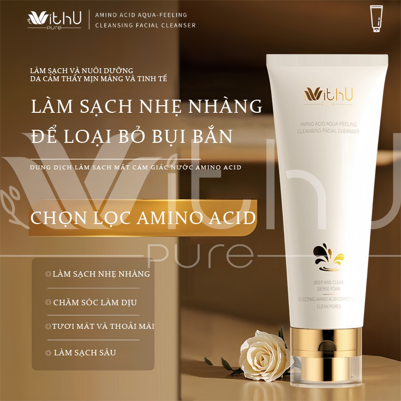 WithUpure Sữa Rửa Mặt Chăm Sóc Da Nhẹ Nhàng 100g - Cho Da Dầu Mụn Tuổi Dậy Thì - Thành Phần Nhẹ Nhàng, Không Gây