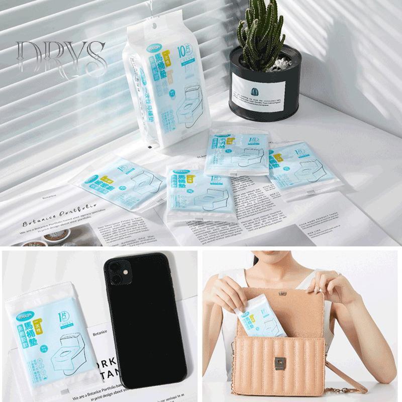 (TFT) 10 Cái / Pa Vỏ Ghế Vệ Sinh Giấy Dùng Một Lần Vỏ Ghế Vệ Sinh Đa Năng MỚI