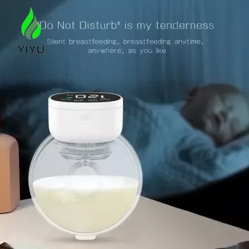 Máy hút sữa rảnh tay YIYU, Máy hút sữa điện tích hợp thông minh dung tích 180ML, Thiết kế di động Massage không đau Hút cao Máy sữa im lặng cho con bú