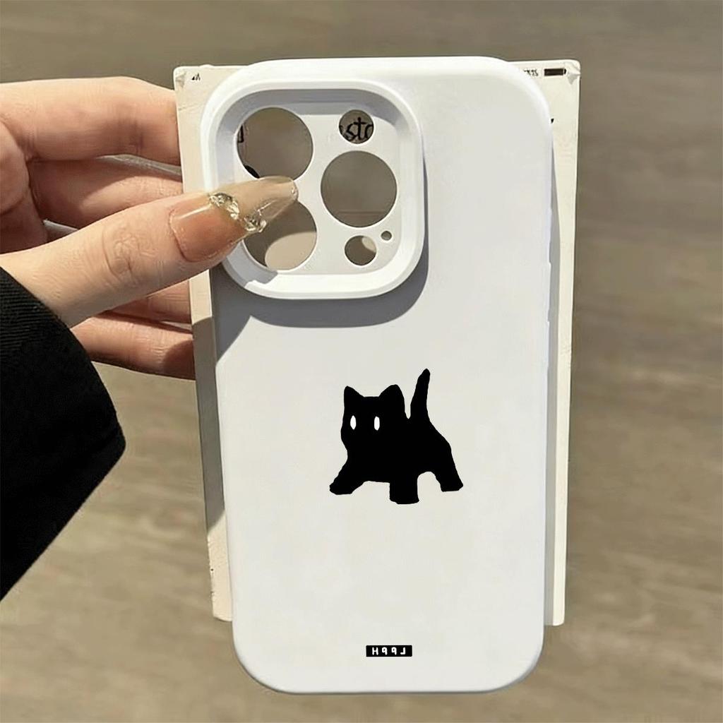 Tinh khiết trắng tối giản dòng cho 16 trường hợp iPhone 17Air gạo nếp trường hợp 14 13 11Pro