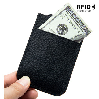 Hộp đựng thẻ nhiều lớp RFID đa chức năng Da thật Hộp đựng danh thiếp siêu mỏng Ví di động dành cho nữ