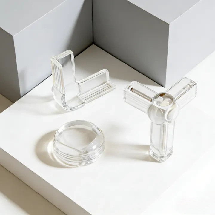 Miếng dán góc bàn chống va đập silicon mềm bảo vệ trẻ Miếng bọc góc bàn，Chống va chạm，Set 10 miếng，Dễ dàng lắp đặt