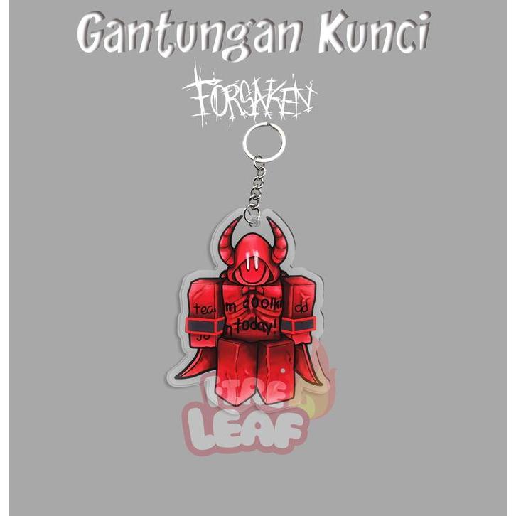GANTUNGAN KUNCI AKRILIK ROBLOX FORSAKEN COOLKID MILESTONE 4 / KEYCHAIN GANCI ROBLOX KEREN - A