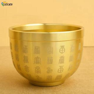 Đồng thau Phong Thủy Bát Để Bàn Trang Trí May Mắn Tượng Điêu Khắc Cornucopia Bai Fu Bát