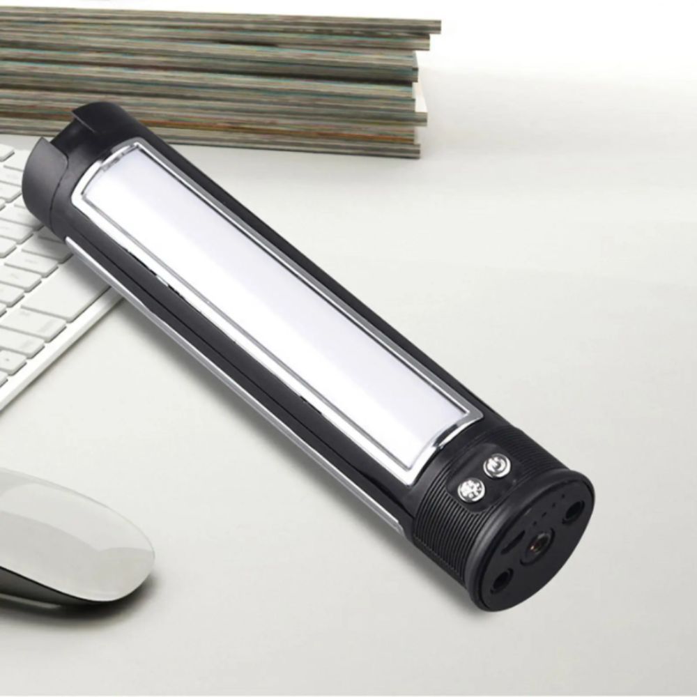 Đèn pha khẩn cấp LED LACYES, Đèn làm việc gấp mờ 3 màu có thể sạc lại, 15 chế độ có thể gập lại 162 LED 2850mAh Đèn phục vụ ô tô di động ngoài trời