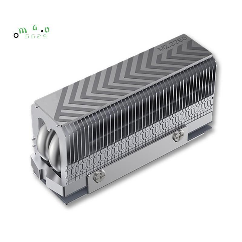 M.2 2280 NVMe SSD Tản Nhiệt Làm Mát Ống Nhiệt Kép Hiệu Suất Cao Miếng Lót Nhiệt Cho 2280 SSD PC Máy Tính SSD Cooler