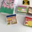HFTOY 50 Tờ Phong Cách Nhật Bản Cổ Tự Dính Stiy Ghi Chú Tin Nhắn Stiers Kawaii Thêu Sò Note Đồ Dùng Văn Phòng Phẩm ~