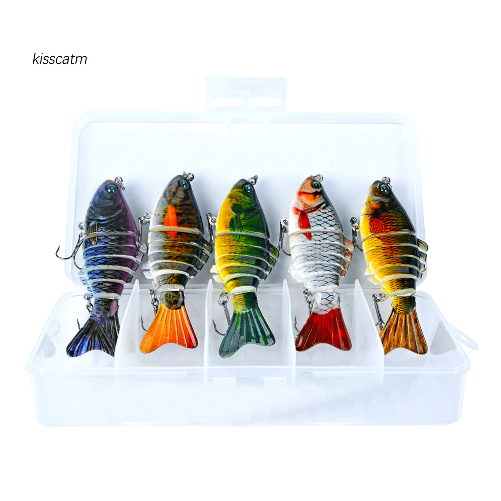 Mồi câu cá Bionic bộ 3 size (10cm), swimbait đa năng dành cho câu cá hồi hồ chứa
