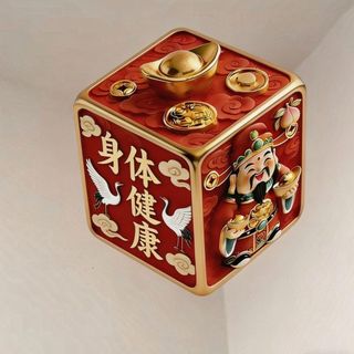 [财神爷3D贴纸] Nghệ thuật treo tường 3D -- Nhãn dán tường góc ảo ảnh trực quan - Trang trí nhà cửa phòng khách hiện đại