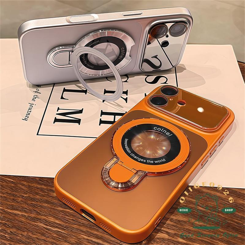 【 Ốp lưng iPhone17 】 Giá đỡ từ tính Laser Aurora Vỏ điện thoại từ tính iphone17 Pro Max 16 15 14 13 cho vỏ iPhone Vỏ mềm silicon TPU chống sốc