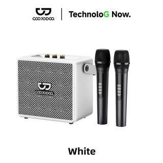 Loa không dây Karaoke Gỗ GOOJODOQ 2 Micro, Hỗ trợ TF/USB/AUX, Âm thanh hay, Giá Tốt