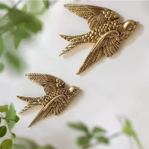 Bắc Âu Ngỗng Bay Chim Bay Trang Trí Tường Châu Âu Mặt Dây Chuyền Tường Phòng Khách Phòng Ngủ Retro Tường B & B Nuốt Trang Trí Tường SF8V