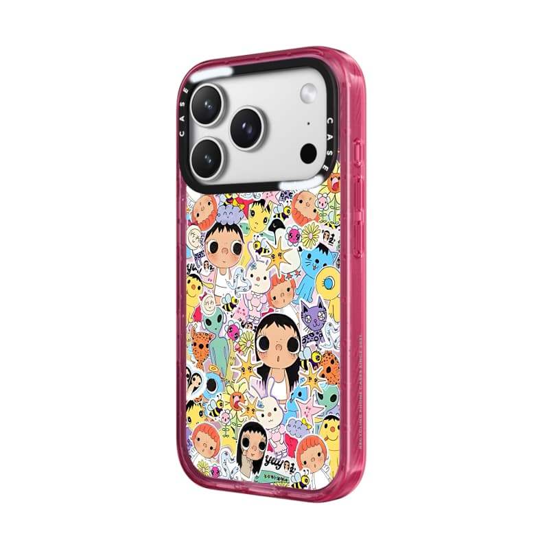 CASECASE X Yuy World Vỏ Điện Thoại Đen / Bầu Trời Xanh / Hồng Fizz Kẹo Bộ Sưu Tập Màu Sắc Trong Suốt Cứng Hút Từ Tính Tác Động Cho IPhone 13 14 15 16 17Pro Max Plus Có Hộp